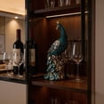 thumbnail image 2 of Feng Shui Creative Peacock Statues，Resin Bird Sculpture  Living Room, Bed Room And Office Handicraft Porch Decoration Statue, 2 of 7