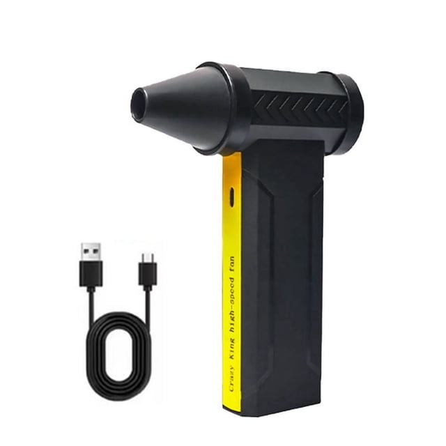 Soplador de Aire Eléctrico Turbo JetFan 160000 RPM Motor Sin Escobillas Ventilador Turbo Violento Soplador de Polvo de Aire Potente Recargable por USB, C
