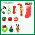 thumbnail image 4 of Christmas Dog Stocking Gifts Toys Set, 2/3/4 Pcs Xmas Dogs Toys Chew Toys Assorted Santa Clause Reindeer Spherical Christmas Tree Candy Cane Shape Chewer Interactive Ball Gifts, 4 of 4