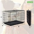 thumbnail image 7 of BestPet XL Dog Crate: 48" Folding, Metal Wire, Divider, Dual Door, Plastic Tray - Perfect for Travel & Camping, 7 of 7