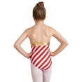 thumbnail image 2 of iEFiEL Kids Girls Christmas Santa Candy Costume Xmas Party Stripes Dance Leotard Red-B 8, 2 of 7