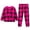Hot Pink, variant on UJNDER Toddler Kids Plaid Striped Print Round Neck Long Sleeve Top and Pants Loungewear Pajama Set for Baby Boys Girls Kids Pajamas,Grey,3-4 Years