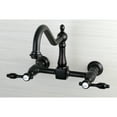 thumbnail image 3 of Kingston Brass Tudor 8" Center Kitchen Faucet Without Sprayer, 3 of 4