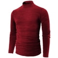 thumbnail image 1 of H2H Men's Casual Slim Fit Basic Tops Knitted Thermal Turtleneck Pullover Sweater (KMTTL0412), 1 of 1