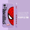 thumbnail image 3 of Case For Redmi Note 12 11 11T 11R 11E 9 9S 8 7 7S PRO PLUS 4G 5G Simple Liquid silicone Case Marvel's Spider-Man Spider Face, 3 of 5