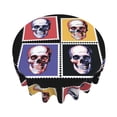 thumbnail image 3 of XMXT Waterproof Table Cloth, Color Stamp Skull Polyester Round Tablecloth for Dining Party Decor, 60 inches, 3 of 8