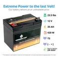 thumbnail image 3 of Chrome Battery 12V 35Ah Battery for Kubota G6200 Lawnmower, 3 of 10