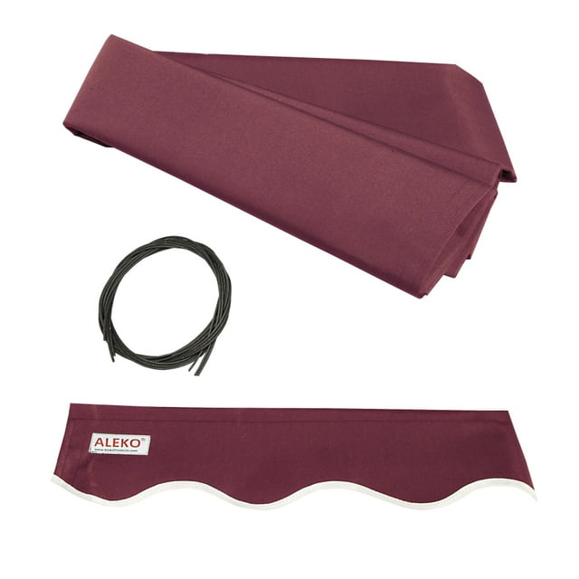 ALEKO Retractable Awning 6.5x5 Feet Fabric Replacement, Burgundy Color