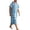 01-Blue409, variant on Hooded Knee-Length Bath Robe for Men Tassel-Hem Short Sleeve Striped Summer Pool Beach Poncho
