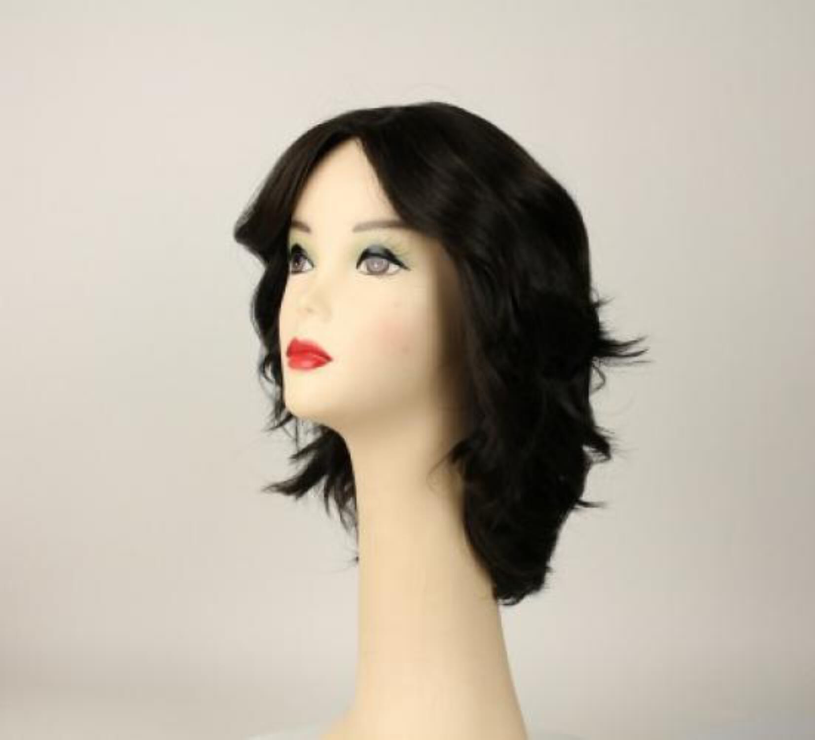 European Human Hair Freeda Wig Regina Dark Brown Multi-Directional Skin Top Size L