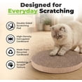 thumbnail image 3 of Catify Cat Scratcher, Fun Interactive Scratchers, Posts, Poles, Claw Safe, Furniture Saver Indoor Play Support Natural Cat Behaviors Heavy Duty - 5 Pack Round, 10 x 10", 3 of 8