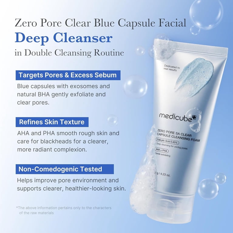 Medicube Zero Pore Clearing Capsule Cleansing Foam, 4.23 oz