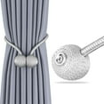 thumbnail image 4 of 2/4/6pcs Magnetic Curtain Tiebacks Holdbacks, Decorative Rope Holdback Holder Curtain Buckle Window Tie Backs Holders for Big Wide or Thick Window Drapries,The Most Convenient Drape Tie Backs, 16", 4 of 9