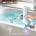 thumbnail image 3 of Jets de baño MOMFANN spa portátil ajustable en 3 niveles, azul, 3 of 6