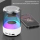 thumbnail image 3 of Cool Circle Color Light Bluetooth-Compatible Speaker Stereo Surround Bass Audios Speaker for Home Party Beach, 3 of 5