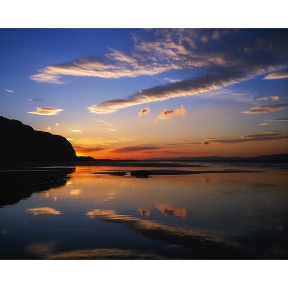 Sunset At Castlerock Beach, Co Derry, Ireland by The Irish Image Collection / Design Pics (16 x 13)