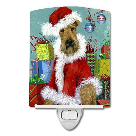 

Caroline s Treasures PPP3004CNL Airedale Santa Christmas Ceramic Night Light PPP3004CNL 6x4x3 multicolor