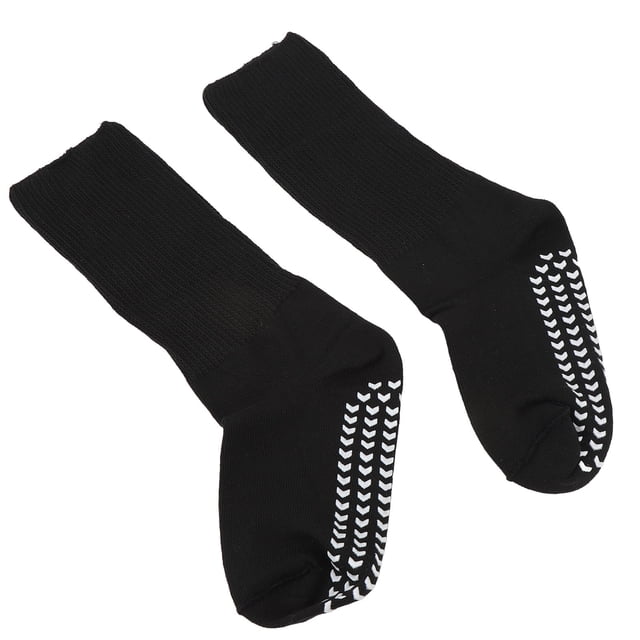 Calcetines De Punto Anchos Calcetines Elásticos No Vinculantes Con Empuñaduras Para Hombres Y Mujeres Negro Aplicable Para Ejercicio De Ocio