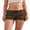 Coffee, variant on Women's Ruffle Shorts 3D Bow Lettuce Trim Elastic Waist Tiered Casual Bloomers Shorts for Summer