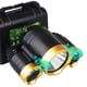 thumbnail image 4 of Linterna frontal de plástico de 5 LED, muy brillante, recargable, 4 modos, ajustable a 90°, con cargador, 4 of 10