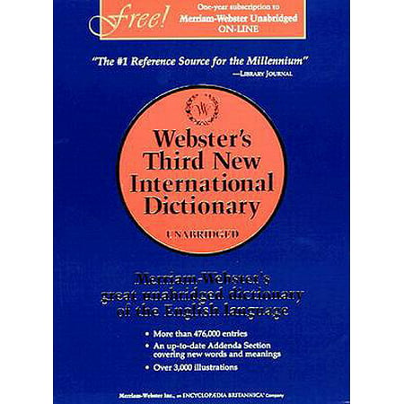 Webster's Third New International Dictionary, (Best Unabridged English Dictionary)