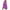 Purple, variant on Herrnalise Women Bandage Fold Long Sleeve Causal Floral Printing Long Dress S-2XL