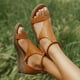 thumbnail image 2 of Amzcrzy Zapatos de mujer,Zapatos de mujer,Zapatillas de mujer, Sandalias de cuña con cremallera y punta abierta para mujer, zapatos casuales de verano, de color liso Sandalias Mujer Zapatillas De Cas, 2 of 5