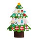 thumbnail image 1 of Árbol de Navidad de fieltro artesanal para decoración del hogar, adornos navideños de Año Nuevo, Papá Noel, regalos para niños, 2022, 1 of 4