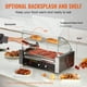 thumbnail image 4 of VEVOR Hot Dog Roller 7 Rodillos 18 Hot Dogs Capacidad 1050W Acero inoxidable Salchicha Parrilla Cocina Máquina con doble control de temperatura Cubierta de vidrio Acrílico, 4 of 9