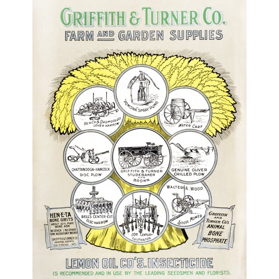Griffith & Turner Co farm and garden supply catalog from the 20th century Canvas Art - Remsberg Inc Design Pics (26 x 34)