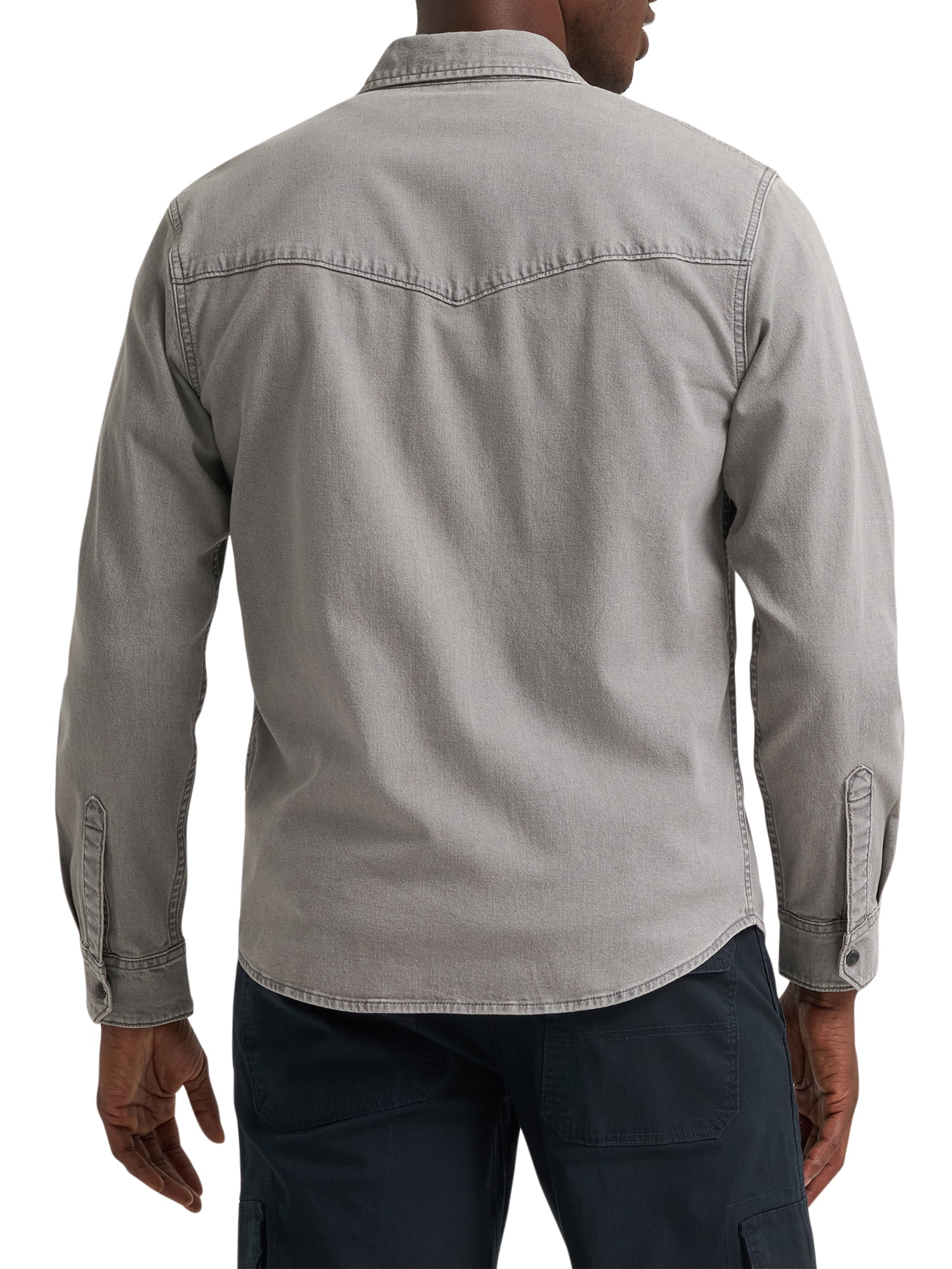 Wrangler® Men's Regular Fit Long Sleeve Denim Shirt, S-2XL