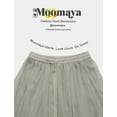 thumbnail image 6 of Moomaya Women's Chiffon Maxi Skirt with Lining - 40" Long Printed Skirt for Beach, Summer Outfits, High Waist Flowy Skirt, 6 of 7