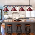 thumbnail image 4 of Wellmet 70 Pool Table Light Billiard Lighting, 4 Lights Pool Table Lights Industrial Island Lights Hanging Light Fixture for Billiard Table, Game Room, Billiard Room, Kitchen, 4 of 4
