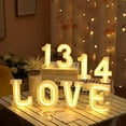 thumbnail image 4 of LINLIN English Alphabet Lights, LED Neon Night Light Battery/USB Powered Wall Decorative Night Light for Home Wedding Christmas Birthday Party Shopwindow Bar, 4 of 9