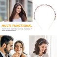 thumbnail image 3 of CIMAXIC Wedding Rhinestone Headband Bridal Headpiece Crown Wedding Headband Stone Hair Accessory For Bridal Hair Festive Prom Birthday Party Hair Hoop,5.91"X5.12"X0.28", 3 of 5