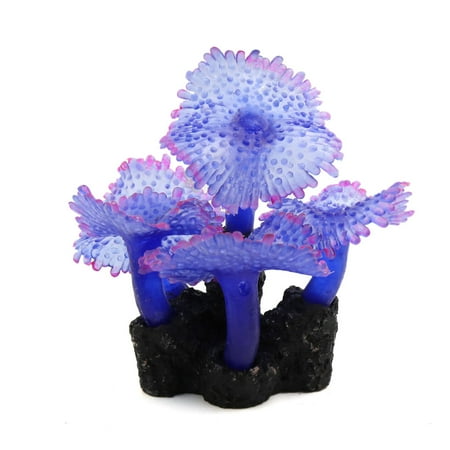 blue silicone soft coral