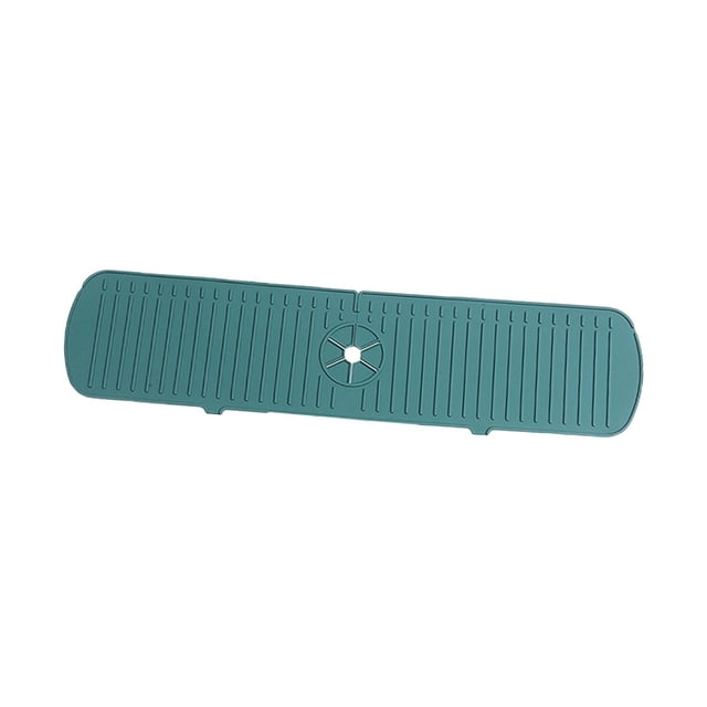 Abbracc Évier de Cuisine Garde de l'Eau Plaque de Protection Tapis de Séchage Mat Vert 61cm