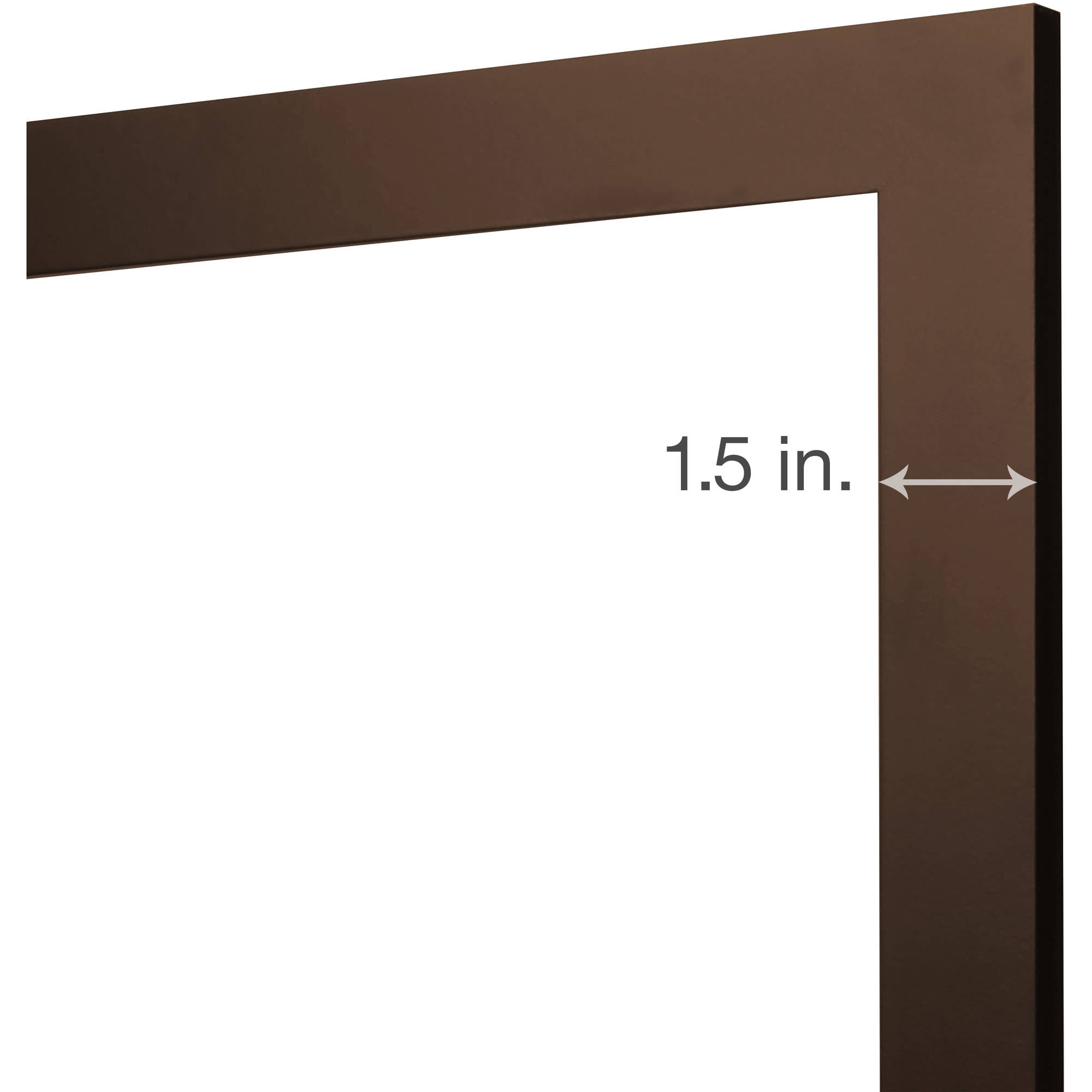 Mainstays Museum 14x18 Matted to 11x14 Flat Wide Gallery Wall Picture Frame, Mahogany