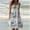 White, variant on Babysbule Dresses for Women Womens Fashion Holiday Summer Print Round Neck Sleeveless Party Beach Dress