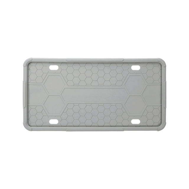 Silicone License Plate Holder Honeycomb Anti-Slip Texture License Holder No Noise Waterproof Rust-Proof Anti-Collision License Plate Rack