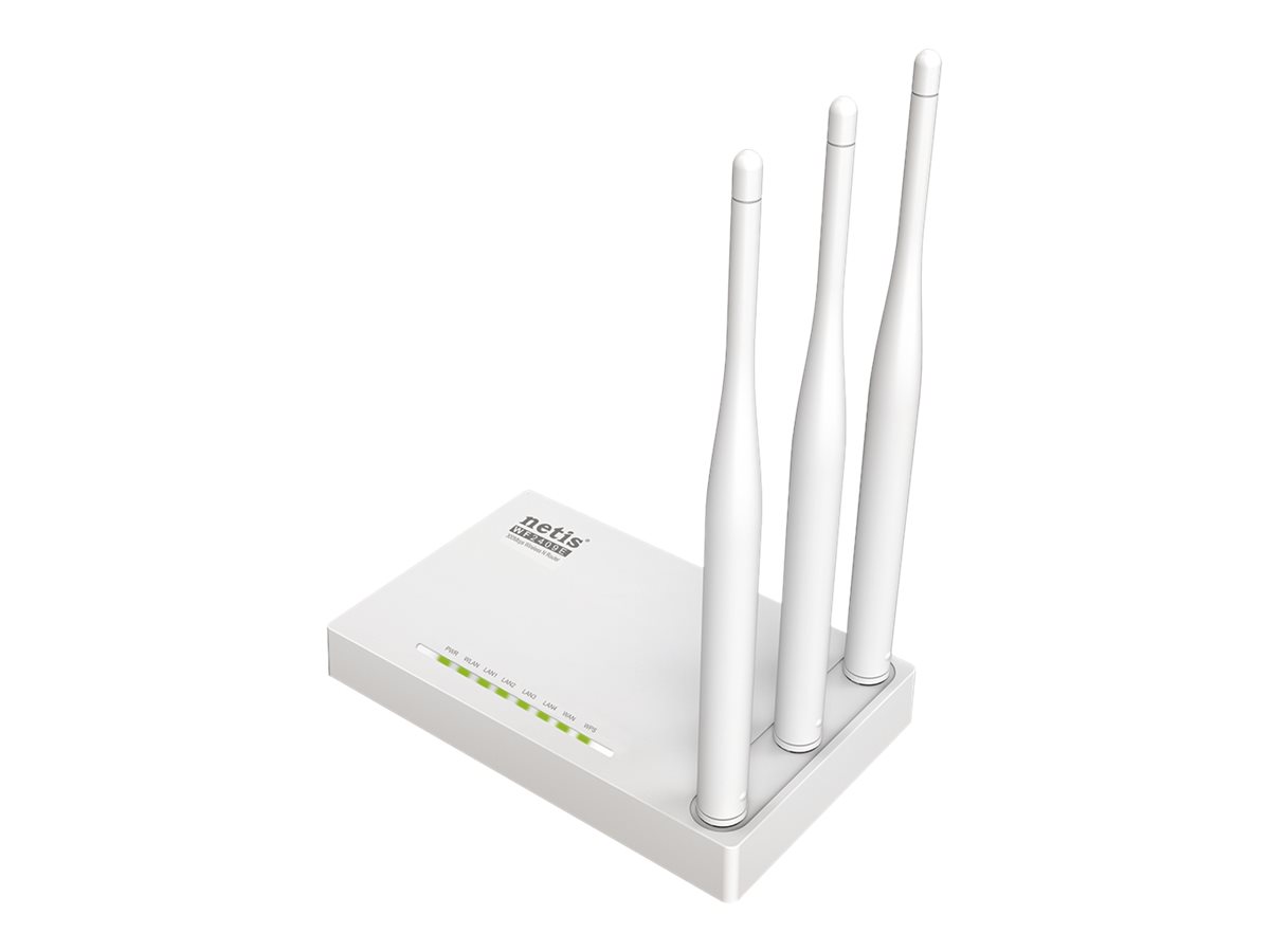 Netis WF2409E Wi-Fi 4 IEEE 802.11b/g/n Ethernet Wireless Router - Single Band - 2.40 GHz ISM Band - 3 x Antenna(3 x External) - 37.50 MB/s Wireless Speed - 4 x Network Port - 1 x Broadband Port - F...