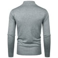 thumbnail image 3 of jsaierl Sweaters for Men Knit Mock Neck Solid Slim Top Shirt Long Sleeve Casual Warm Pullover Sweater, 3 of 4