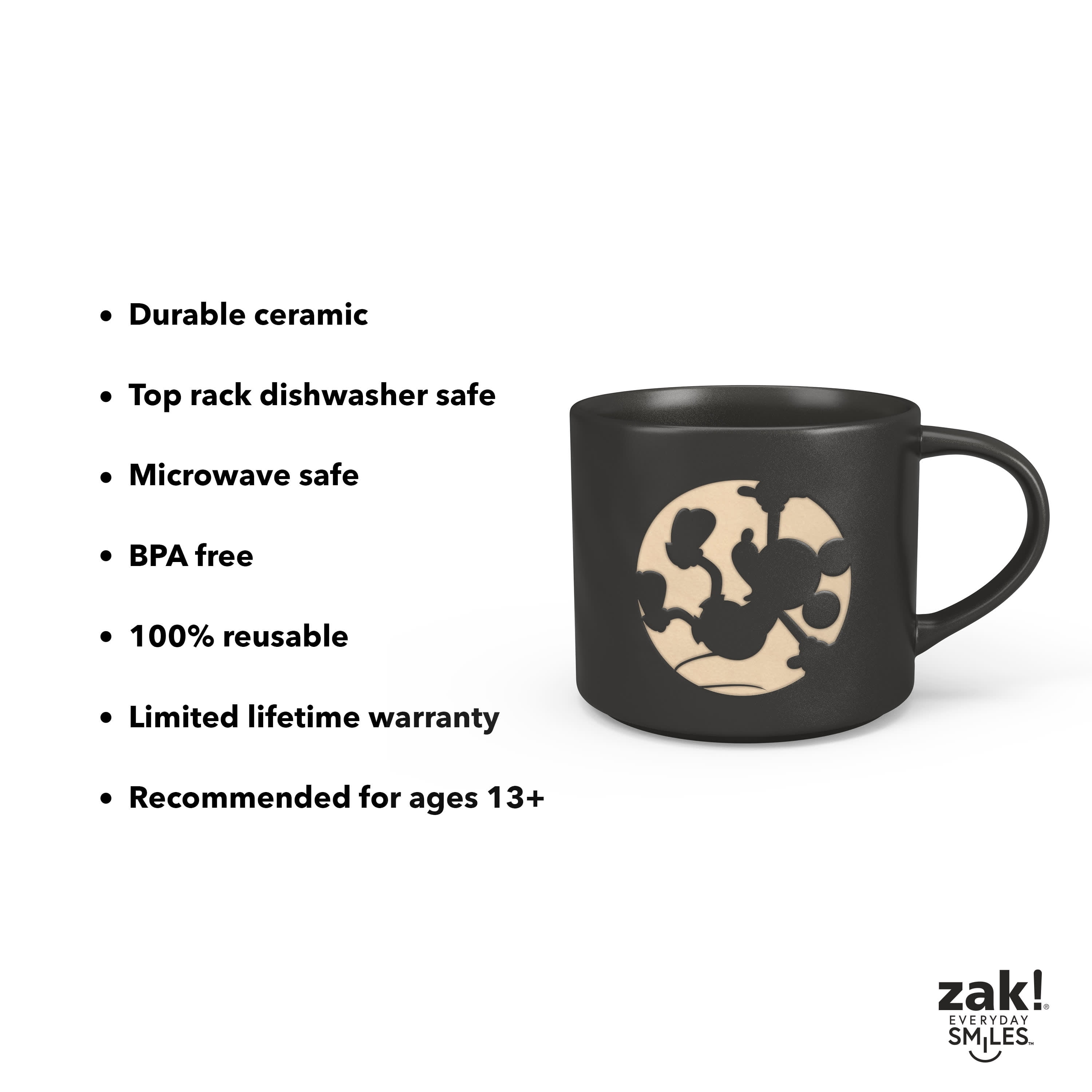 Zak! Designs Mickey Ceramic Mug - Mint, 1 ct - Fred Meyer