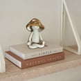 thumbnail image 5 of Yoga Mushroom Figurines, Cute Mushroom Decor Accent for Desktop, Bookshelf, Shelf, Home, Fairy Garden, Meditation Statues, Gift for Women, 5 of 10