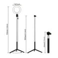 thumbnail image 2 of 7" LED Selfie Ring Light with Tripod Stand & Phone Holder for Live Streaming & YouTube Video, Dimmable Makeup Ring Light for Photography, Shooting with 10 Brightness Level & 3 Light Modes, 2 of 9