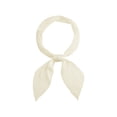 thumbnail image 1 of INSPIRAR CHIC Mujeres Bufandas Largas Plisadas, Banda de Cabello de Color Sólido con Gradiente de Contraste, Bufandas para el Cuello Beige 49.2"x4.3"(LxA), 1 of 5