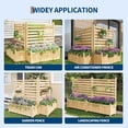 thumbnail image 4 of Bingirl 22x40 Inch Outdoor Privacy Fence Panels 2Panel Wood AC Unit Screen with Planter Box Wood Privacy Fence Panels for Outside Yard Fence for Air Conditioner Trash Can Pool Patio Backyard Decor, 4 of 7