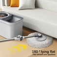 thumbnail image 6 of Qocolhg Spin Mop and Bucket with Wringer Set, 360° Spinning Mop Bucket System with Microfiber Mop Replacement Heads and Stainless Steel Adjustable Handle for Floor Cleaning, Clearance, 6 of 9
