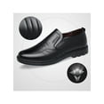 thumbnail image 5 of SIMANLAN Mens Loafers Round Toe Dress Shoes Slip On Business Breathable Formal Low Top Black 7, 5 of 9