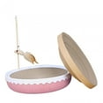 thumbnail image 3 of Cuenco para rascar gatos, tablero para rascar , protector de muebles antideslizante redondo, juguetes de entrenamiento para gatitos, cartón para Púrpura, 3 of 8